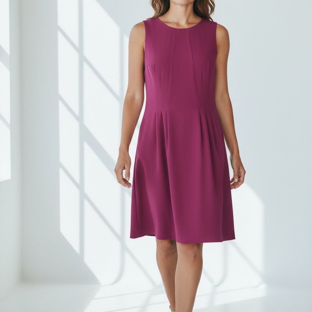 Forever 21 Sleeveless Magenta Midi Dress